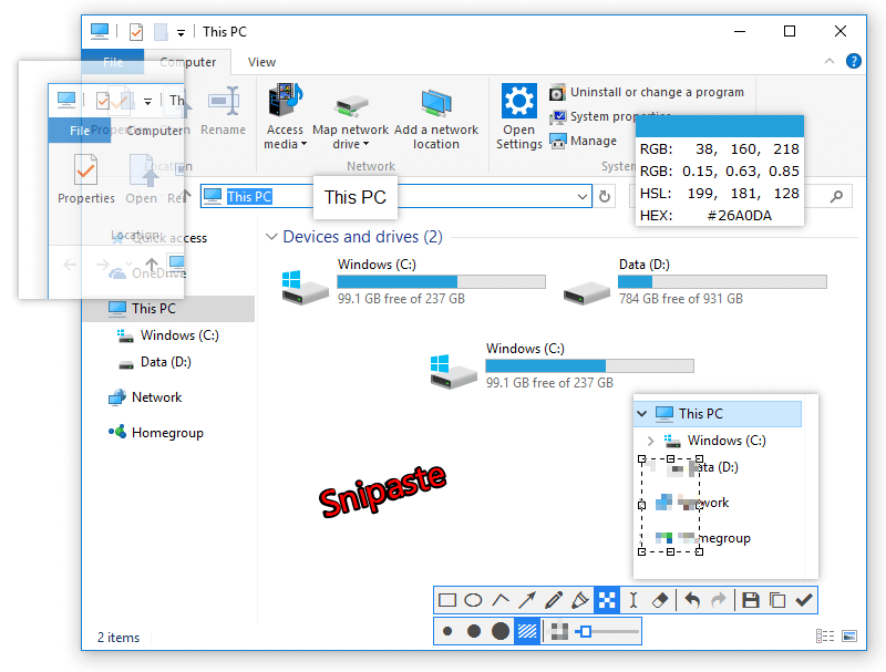 how to use snapshot tool