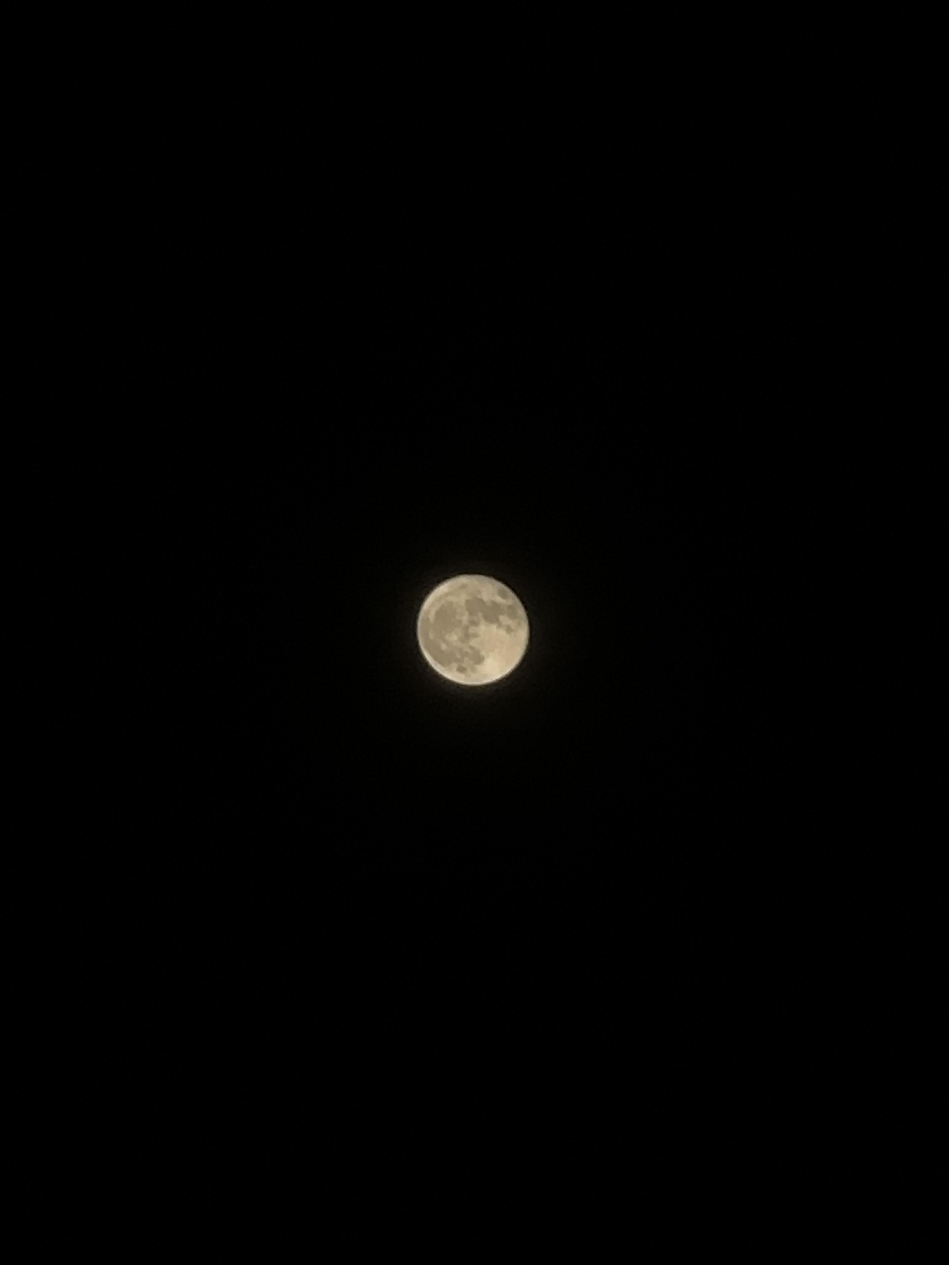 Moon photo captured with iPhone 14 Pro telephoto camera using moontake