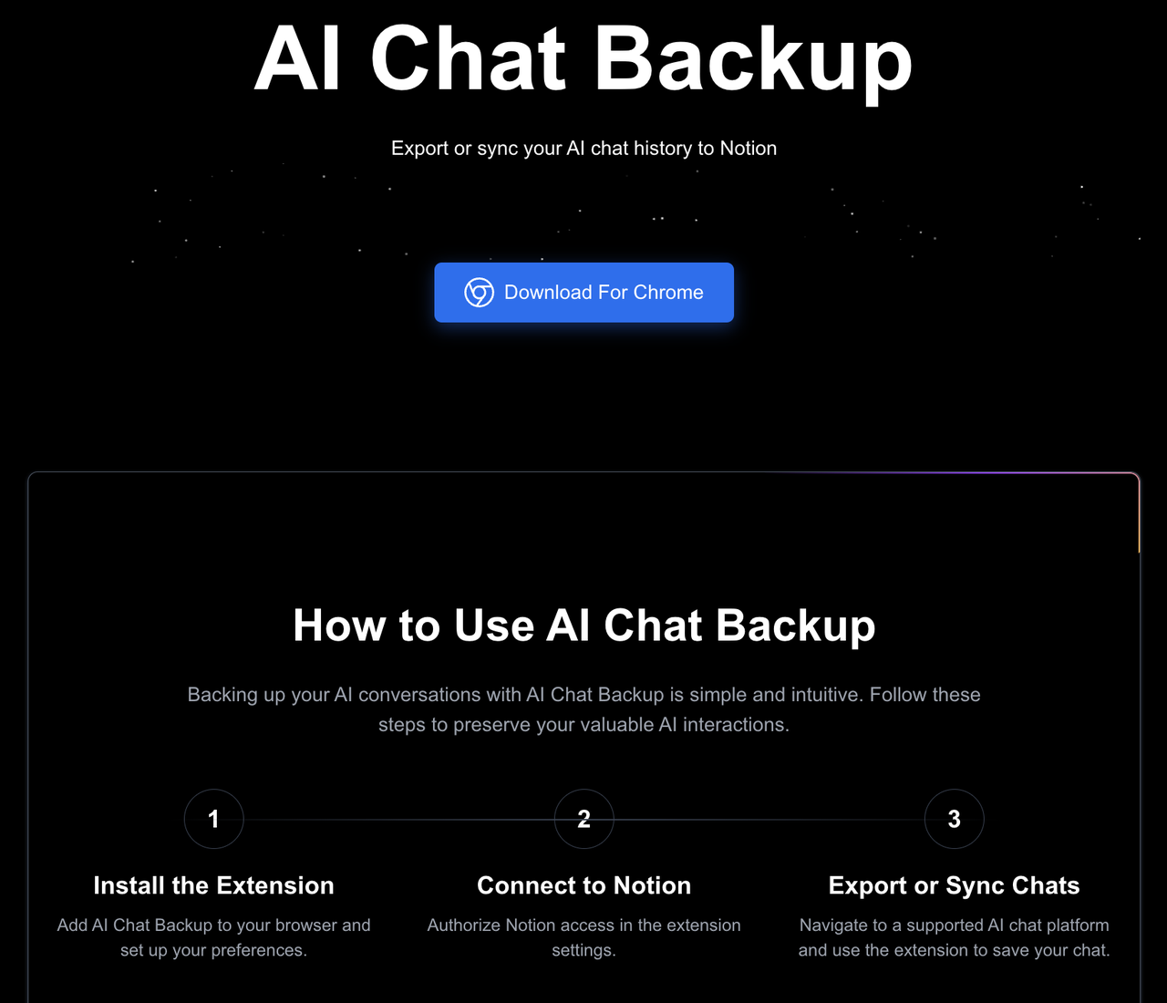 AI Chat Backup