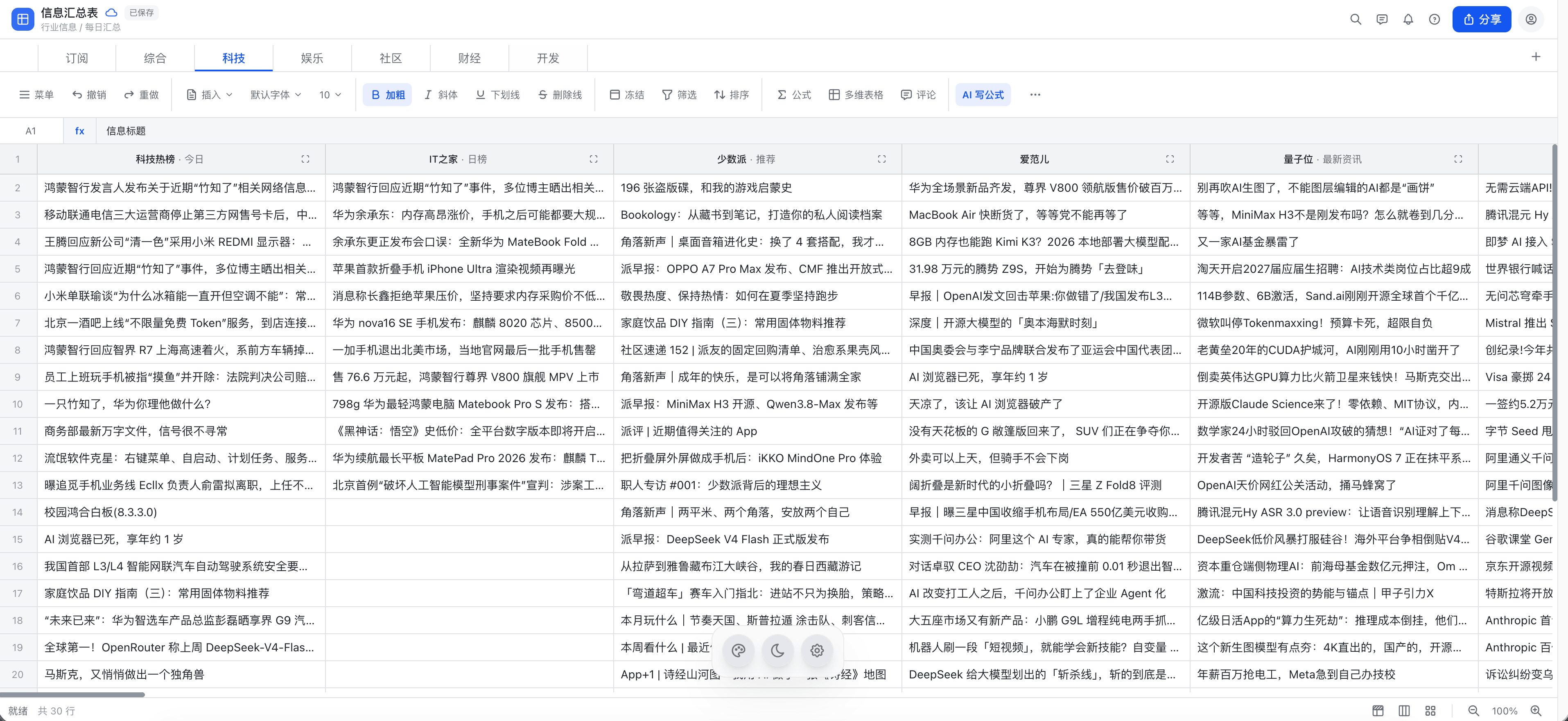 伪装模式:飞书文档